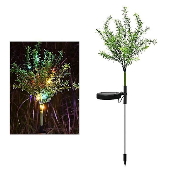 Solcelled Hagebelysning Julgran Formet Led Plenelampe For Hagedekor Lys