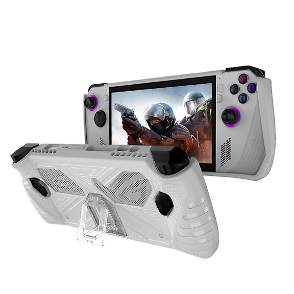 EVA Handheld Spelkonsol Väska Stötsäker Spelkonsol Skyddsväska Inre Stöd med Nätväska för ASUS Rog Ally