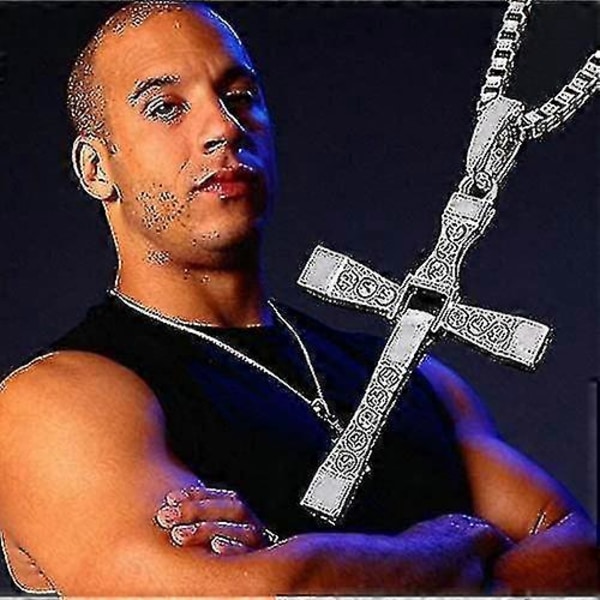 Mænds Halskæder & Vedhæng Mode Film Smykker The Fast And The Furious Toretto Mænd Klassisk Kors Vedhæng Halskæde