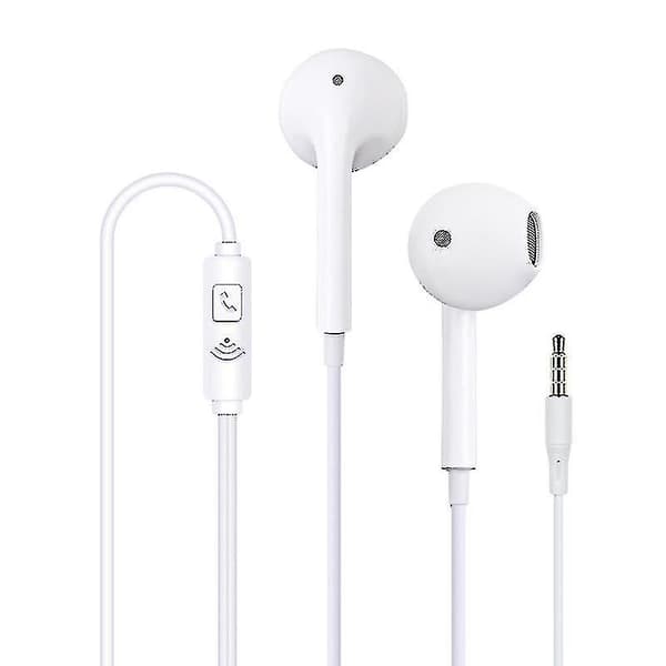 Trådbundna hörlurar med mikrofon 3,5 mm hörlurar för iPhone 6/6s/Android/iPad