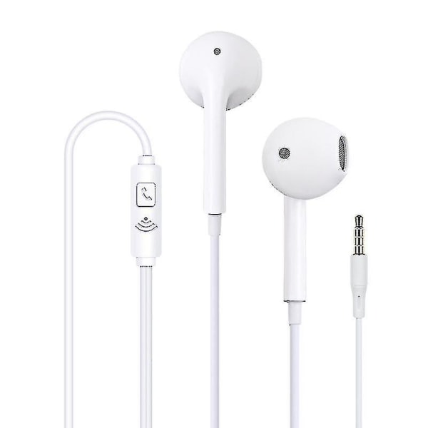 Trådbundna hörlurar Öronsnäckor med mikrofon 3,5 mm hörlurar för Iphone 6/6s/android/ipad