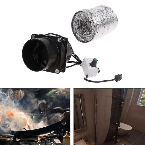 Högpresterande ventilationsfläkt med kraftfull sug och plaströr