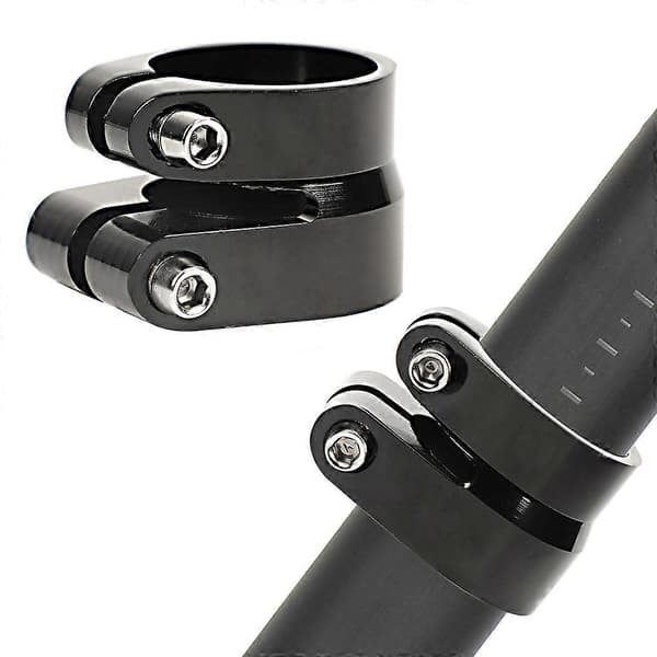 Dubbellagers Sadelstolpsklämma 31,8 mm/34,9 mm Cykelstolpsklämmor Tillbehör p