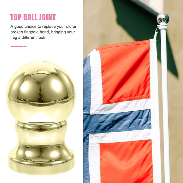 Flaggstångs Toppkula Flagga Polkula Topp Ornament Flaggstång Topp Ersättning