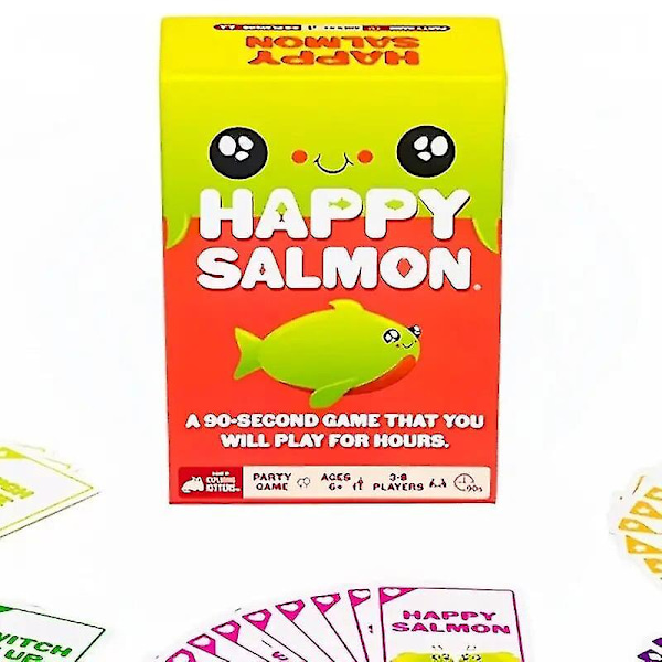 Happy Salmon Familie Genforening Spil Kort