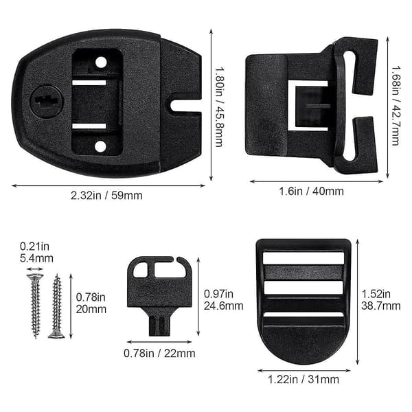 8 set spa badkar lock reparation kit spa lock slot ersättning lås clip lock