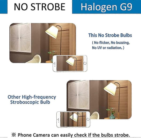 10-pack 28W 230V 370LM 2700K Varmvit Dimbar G9 Halogenlampor