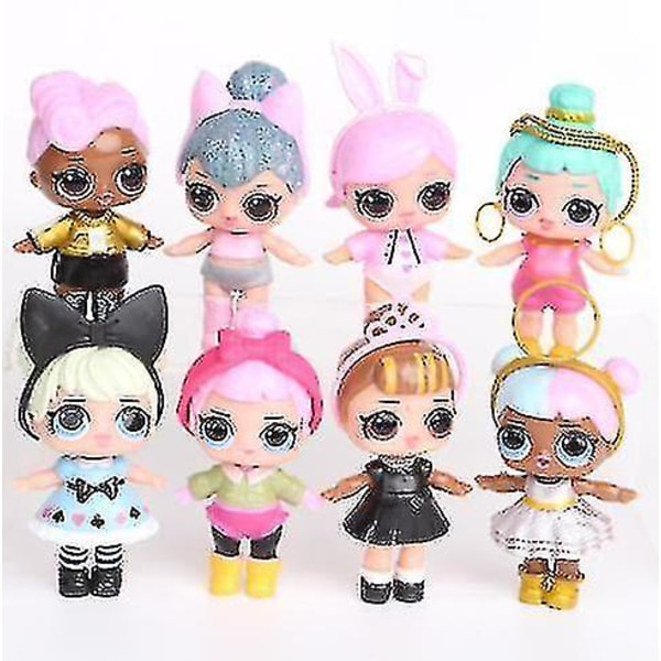 8 st Lol Dolls L.o.l Surprise Ball Lil Sisters Pets Leksaker Flickor_y