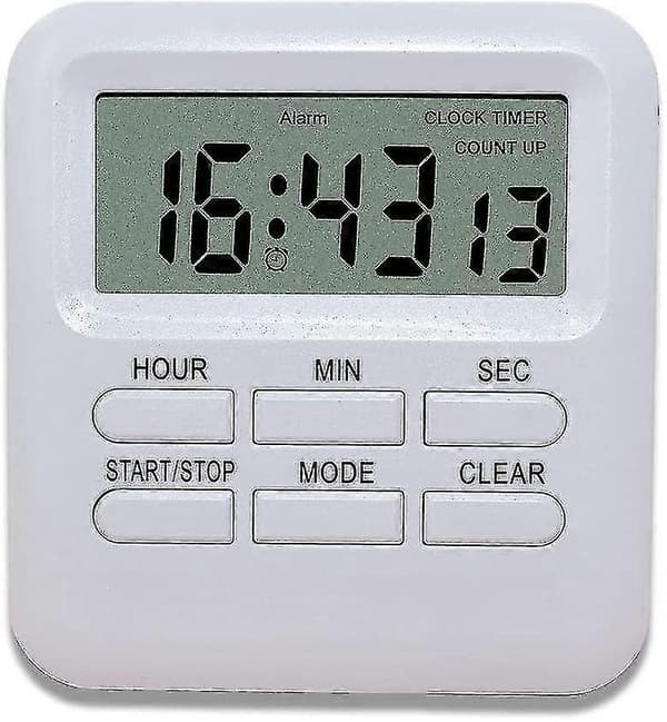 Digital Timer med 3-i-1 Klocka/Alarmfunktion, Magnetisk Kökstimer, Nedräknings Stoppur Timer