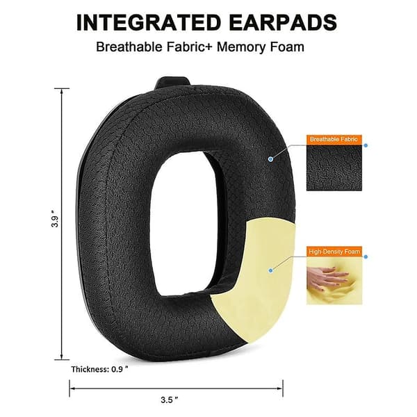 Til Logitech Astro A50 Gen4  2 stk. Protein Læder Ørepude 2 stk. Protein Læder Ørepude