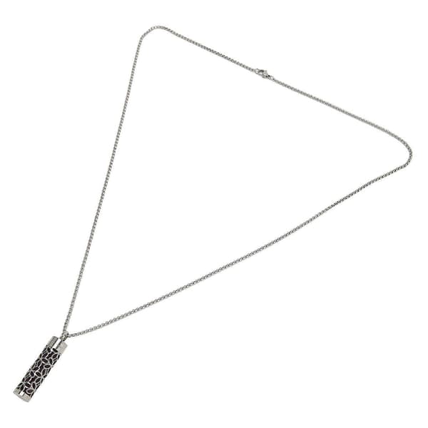 Eterisk Olje Diffuser Halskjede Stilig Hul Design Lengde Justerbar Rustfritt Stål Aromaterapi Anheng HalskjedeYMMR)