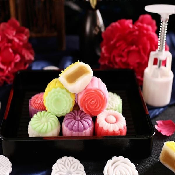 Månekageform 50g Sæt Håndpres Dessert DIY Bageentusiaster Gave Tilbehør