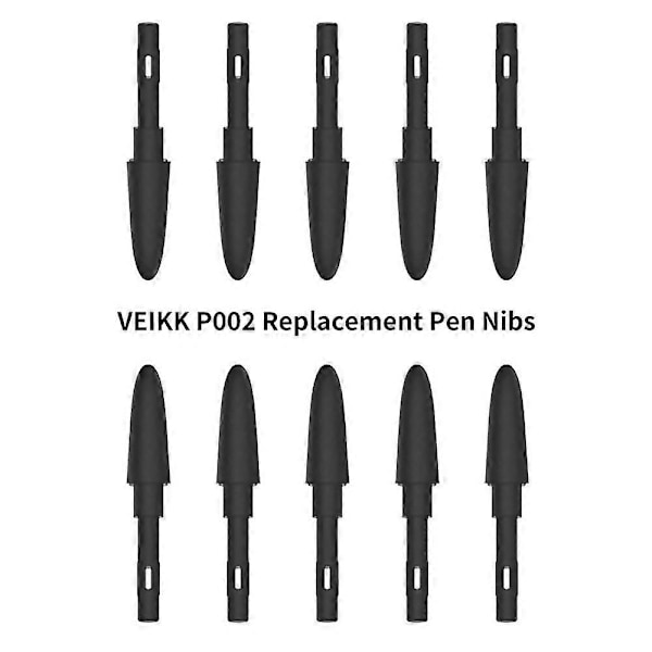 VEIKK P001 10 kpl Vaihtokynän kärkiä Paristovapaa kynä Kulutusta kestävä kynän kärki VEIKK S640 A30 piirtopöydille