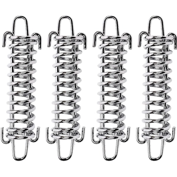 4 stycken tältfjäderspännen Stålspänne Markis Tält Tungt Rep Tält Rep Spänne Fästkit Trädgård Segel Spännare Resa Tält Tillbehör