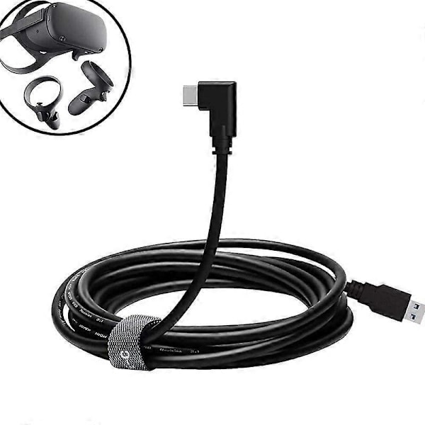 VR-liitäntäkaapeli Oculus Quest 2 Quest 1 VR-kuulokkeelle USB 3.2 Gen 1 - Nopea datansiirto ja lataus / 3m