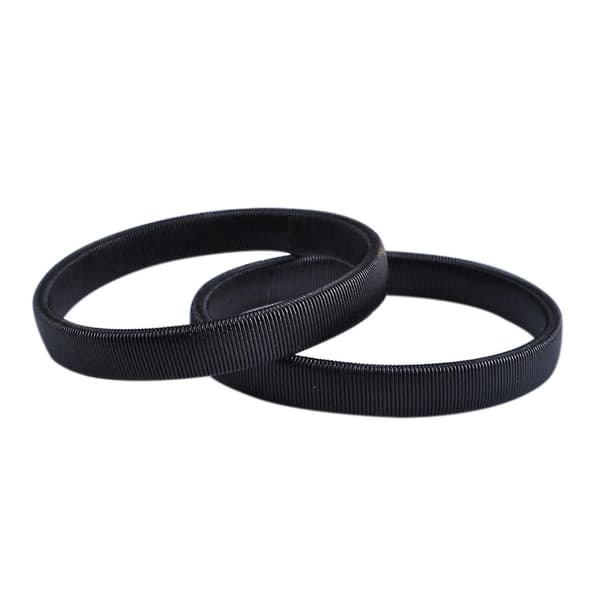 2 stk Elastiske Skjorteholderarmbånd for Menn (Svart)