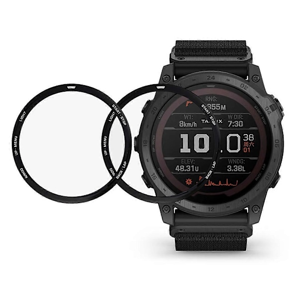 For Garmin Tactix 7/7 Pro 2 stk/sett 3D Buet Kant Klokke Skjermbeskytter PMMA Klar Myk Film Beskyttelse