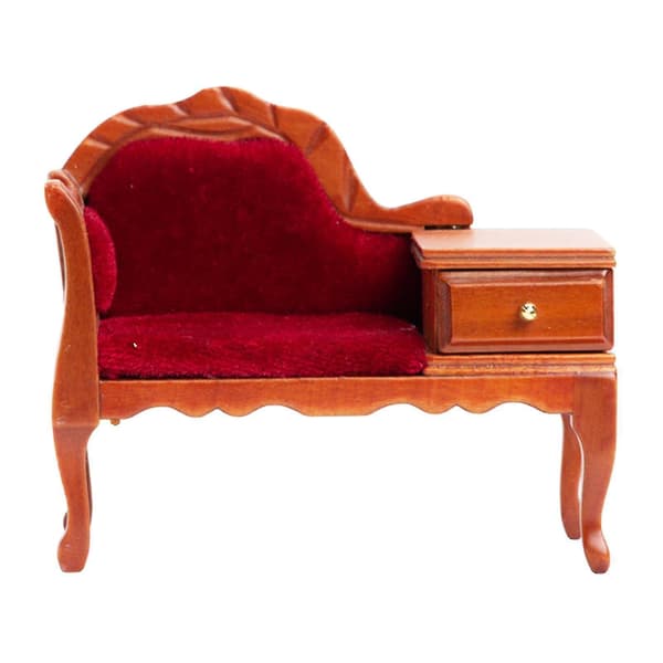 Træ Dukkehust Mini Sofa Møbler Legetøj