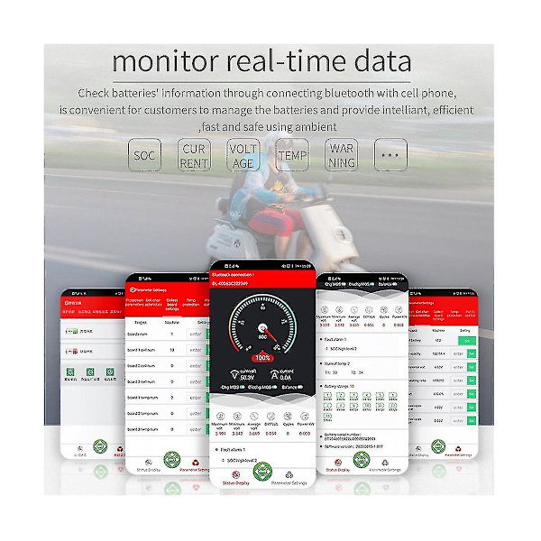 Bluetooth-modul Bt Dongle Androd Ios Systemovervåking via telefonapp Smart BMS Bare
