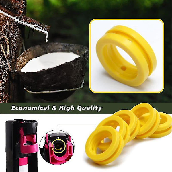 O-ringe til Sodavandsapparat CO2 Cylinderudskiftning Karbonatorpakninger 5 stk., Pakninger til nyt Sodavandsapparat & Pink Cylinder