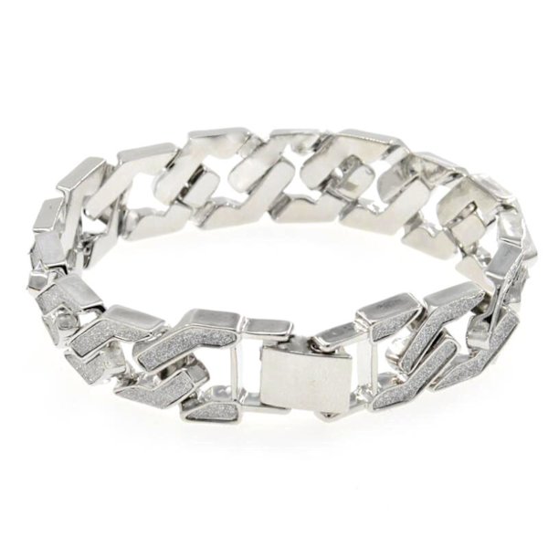 Herrar Kedja Armband Rostfritt Stål Länk Kedja Armband Man Hiphop Trendig Handled