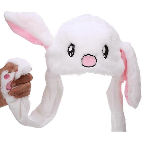 Sööt Liikkuvien Korvien Jänishattu Hauska Plussinen Bunny-Lakki Liikkuvilla Korvilla Pääsiäisen Korvien Painamalla Nouseva Hattu Lahja Naisille Tytöille