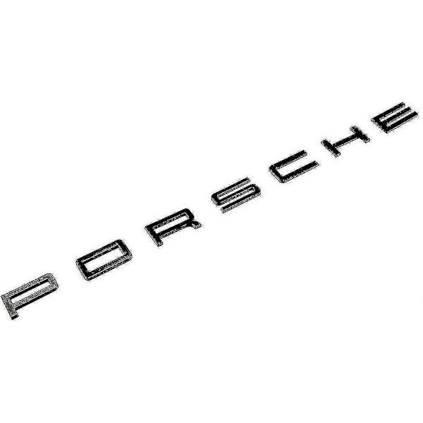 Blank Bakluke Emblem i Blank Svart for 911 Carrera Cayenne Turbo Gt3