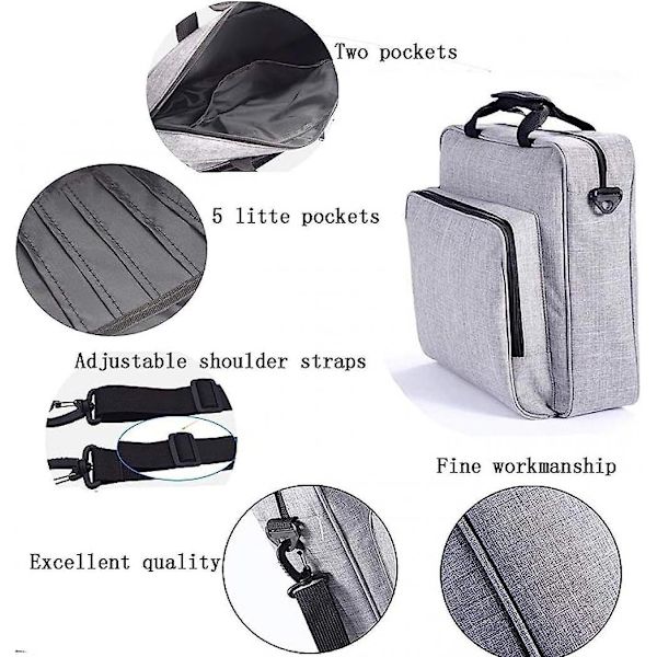 Konsoll Reise Ryggsekk Multifunksjonell Reise Oppbevaringsveske Spillmaskin Tilbehør Håndveske/skulderveske Ps4 Pro/ps4/ps4 Slim ( Grå)