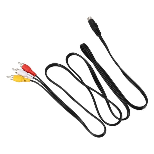 1.5M 4.9ft 3 RCA Han til 4-polet S-Video Han TV PC Konverteringskabel