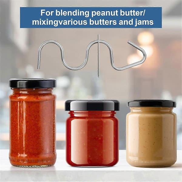 Peanøttsmør-rører, peanøttsmørblander i rustfritt stål