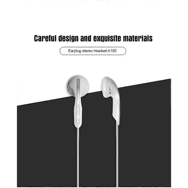 Edifier H180 In-Ear Kablede Hodetelefoner Hi-Fi Stereo Hodetelefoner - Klassiske In-Ear Hodetelefoner For