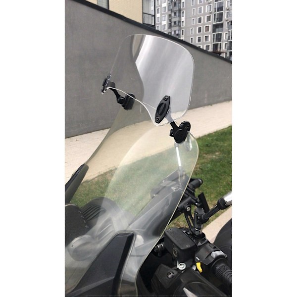 Transparent Farve Universal Motorcykel Justerbar Vindskærm Forlængelse Vindskærm Spoiler Luft Defl