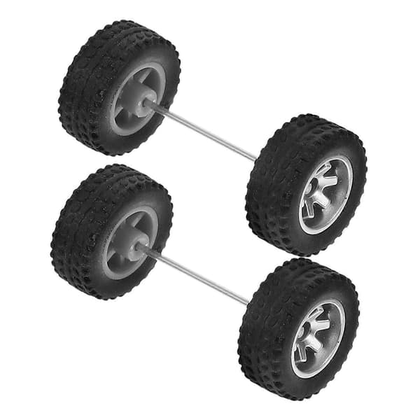 1 Par Lekebilhjul Utskiftbare 1/64 Lekebildekk Lekebilhjul for Utskifting