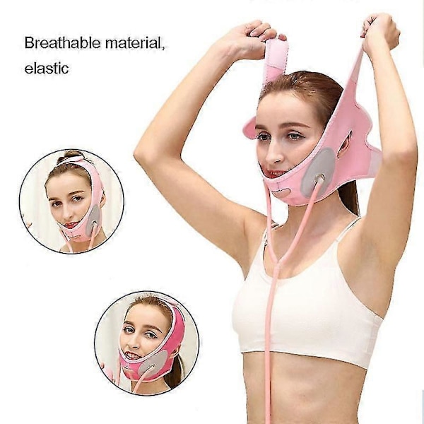 Uppblåsbar Ansiktsbantningsband Ansiktslyft Mask Massager V-linje Kind Dubbelhaka