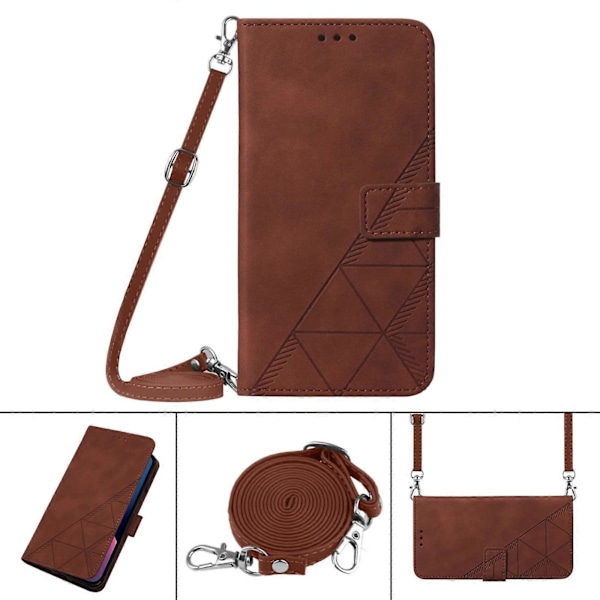 Til Motorola Moto G50 5G Crossbody 3D Præget Flip Læder Telefon Cover