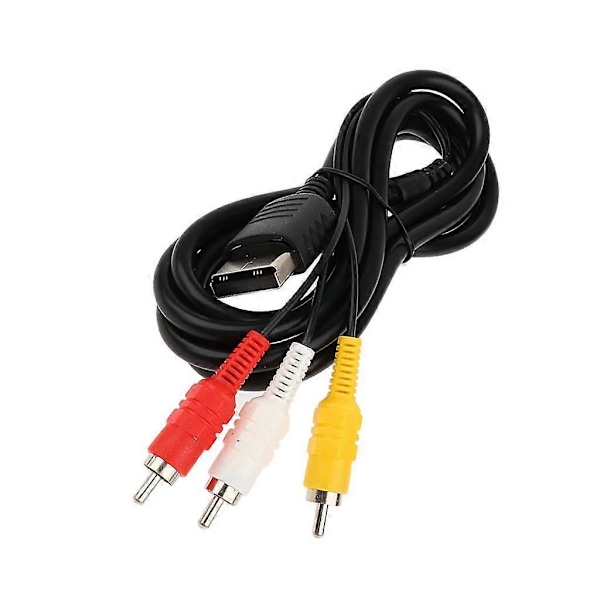 AV Kompositkabel för Sega Dreamcast Ljud Video Kabel TV Adapter Sladd 1.8m