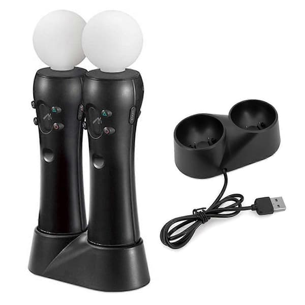 Forbedret spiloplevelse med specialformet designet PS4 VR Controller Ladestation