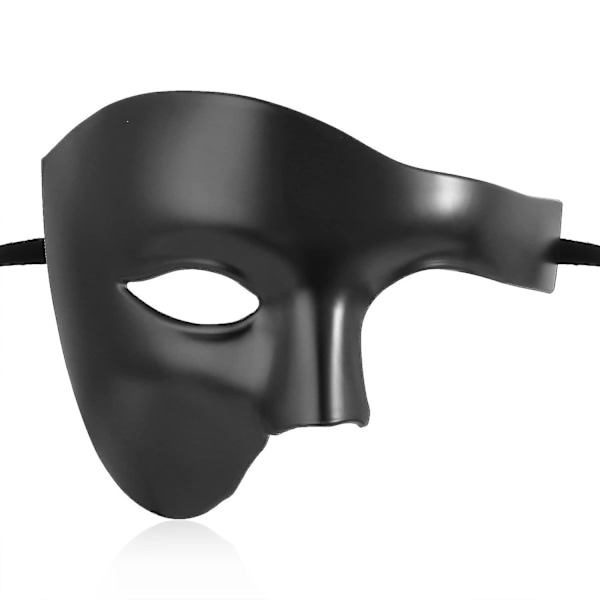 Halvmask Maskeradmask Halloween Kostym Fantom Operan Mask För Män Och Kvinnor