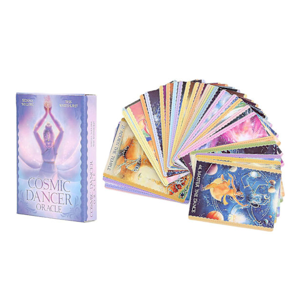 Cosmic Dancer Oracle Tarot -pakka - Englanninkieliset ennustuskorttit, ennustamiseen ja viihteeseen (44 pakkaa)