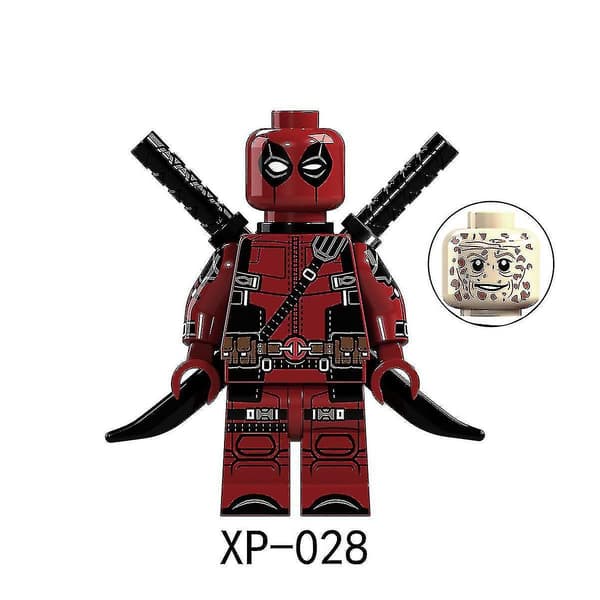 8 stk. Superhelt Deadpool Venom Batman Thor Dukke Legetøj Børn Samlet Byggeklodser Legetøj