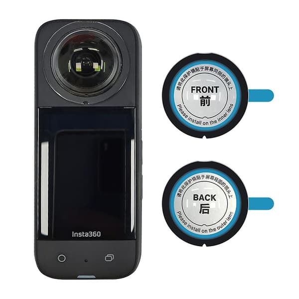 Linsebeskyttelse til Insta360 ONE X3 Kamera - Forreste og Bageste Linse