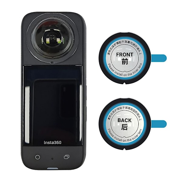 Linskydd för Insta360 ONE X3 Kamera - Fram- och Baklinskåpa