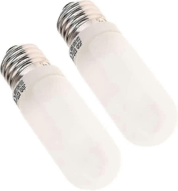 2 stk. 250W 220-240V E27 (standard Edison skrue) mat halogenpære