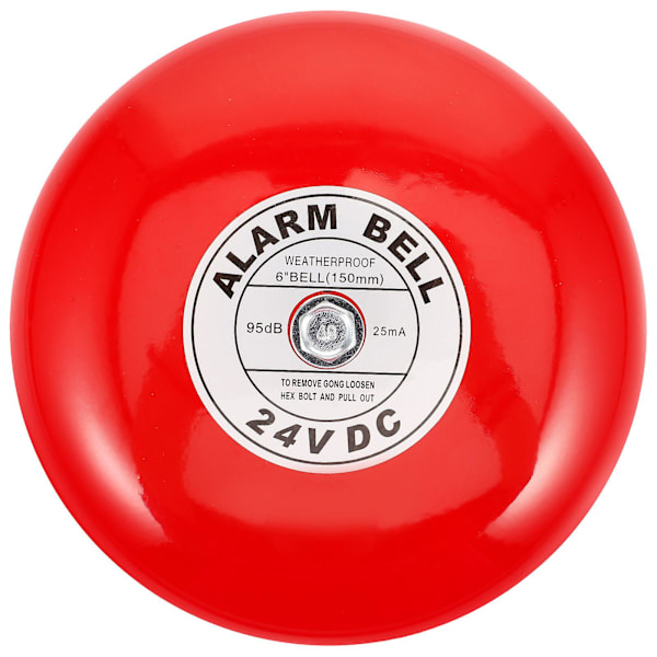 Brandvarnare 24V Elektrisk Brandlarm Internt Slag Elektrisk Alarmklocka Dörrklocka Alarm