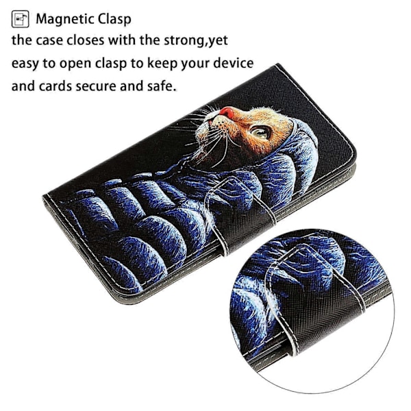 För Samsung Galaxy S22 5G 3D Färgad Ritning Horisontellt Flip Läder Telefonfodral