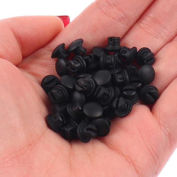 50 st/förpackning Moc Technic Gummipropp Kedjelänk Grepp Larvband Kompatibel 24375