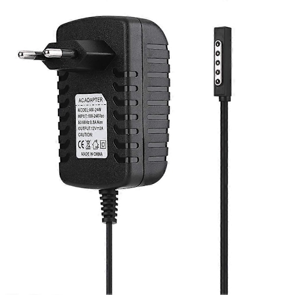 12V 2A Strømforsyning Tablettlader for Microsoft Surface RT/ RT2 med EU-kontakt 100-240V