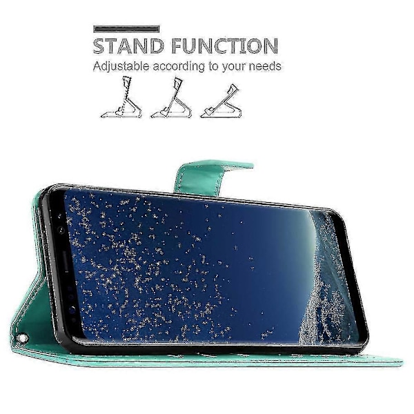 Fodral för Samsung Galaxy S8 Vikbart Telefonfodral - Skydd - Med Ställfunktion och Kortfack