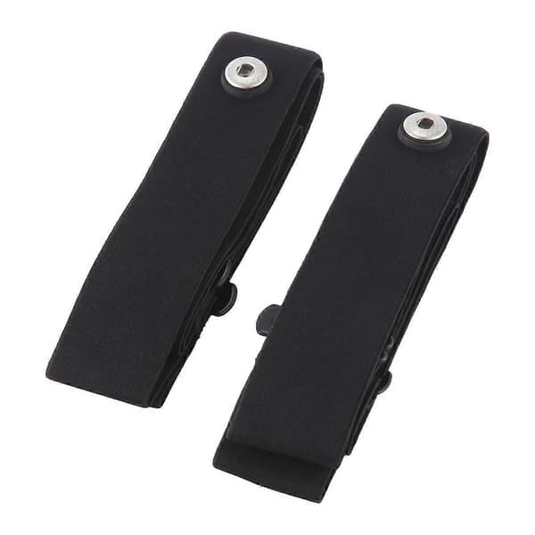 2 stk. elastiske bryststropper for hjertefrekvens for Geonaute Wahoo Garmin Magene Bryton Coospo hjertefrekvens