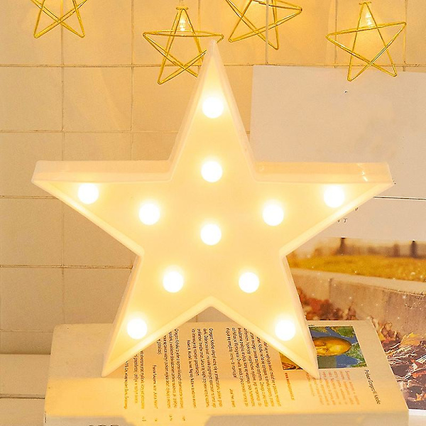 LED Nattelys Stjerne Barnerom Innendørs Belysning Dekor Lampe for Rom Soverom Nattelys Gave